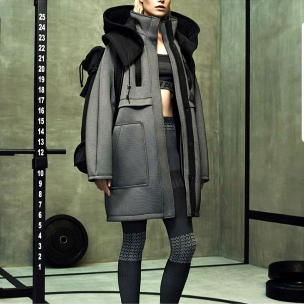 Alexander Wang Runway Neoprene Hooded Coat NWT Size 8 / Medium